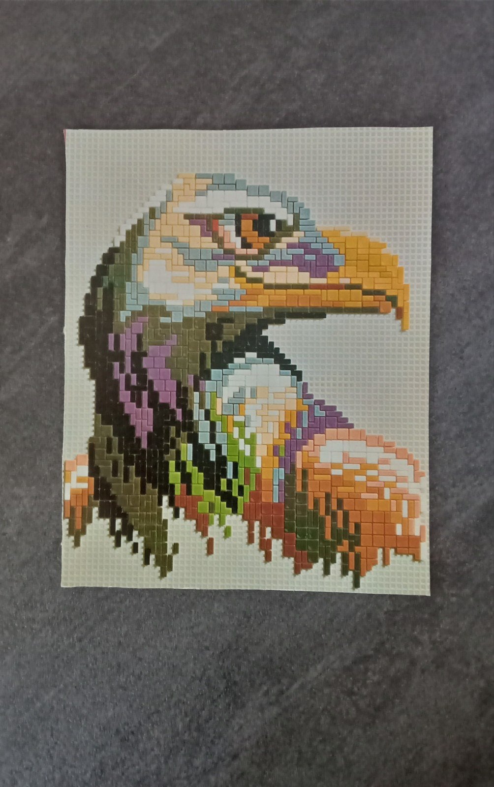ministeck 9 voorbeeld plaatje roofvogel, Hobby en Vrije tijd, Ministeck, Ophalen of Verzenden, Voorbeeldboek