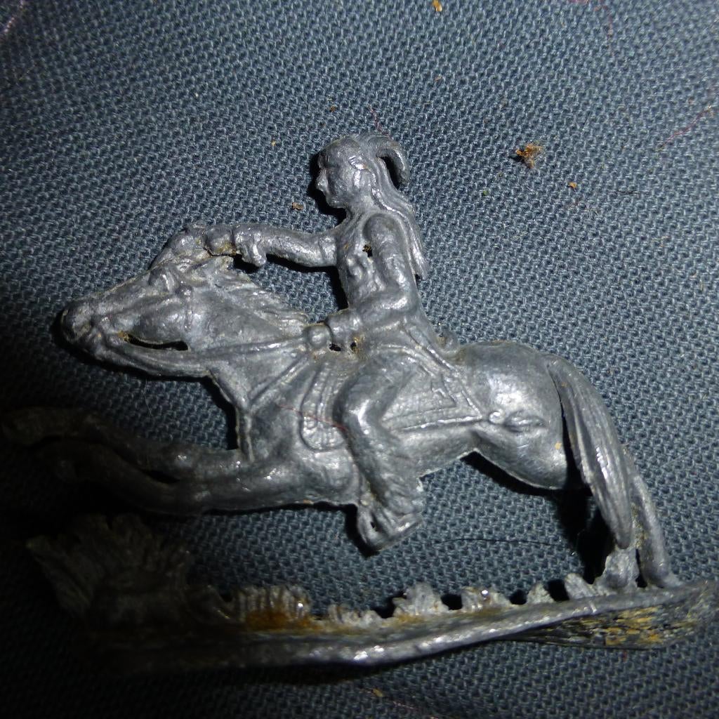 Tinnen Cowboy te paard, Ophalen of Verzenden, Zo goed als nieuw