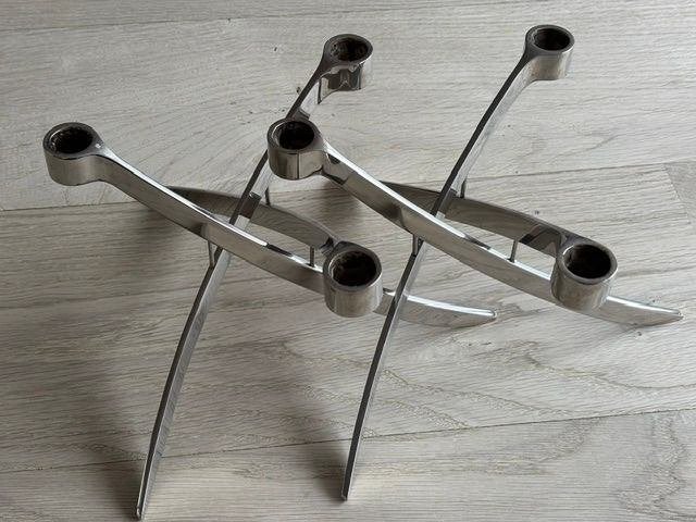 2x Uyuni Lightarch kandelaar 3 armen, chroom, Huis en Inrichting, Woonaccessoires | Kandelaars en Kaarsen, Ophalen, Overige merken