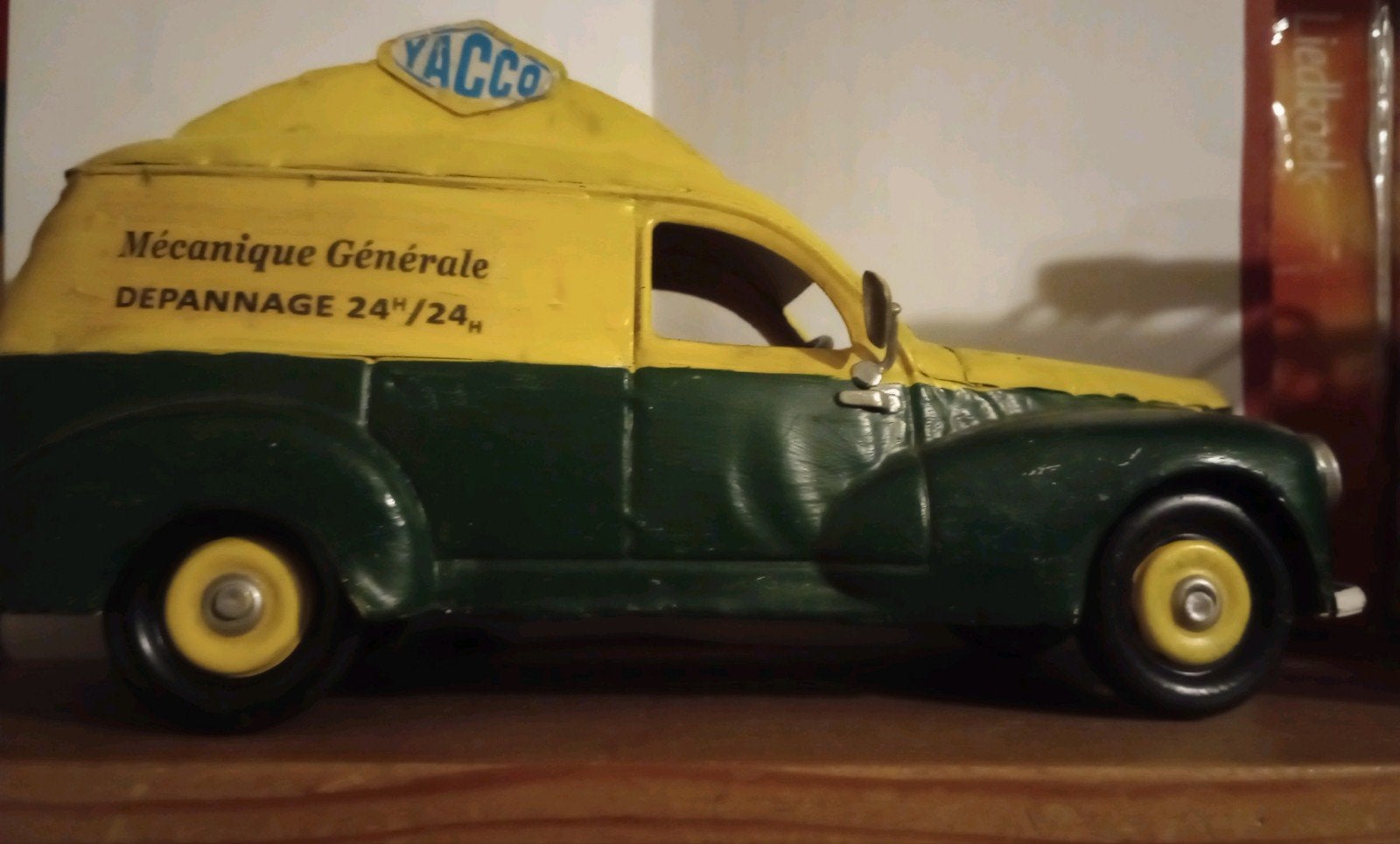 Vintage YACCO Bestelwagen Modelauto - Groen/Geel, Gebruikt, Auto, 1:32 tot 1:50, Ophalen
