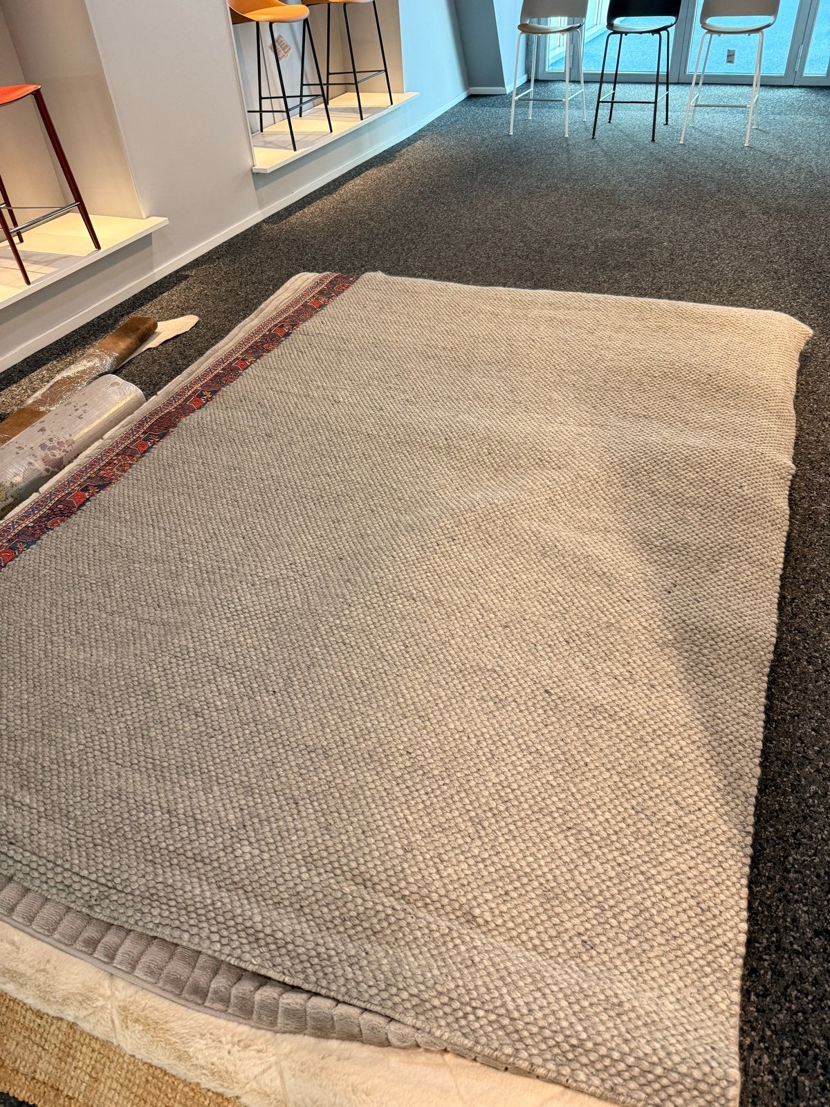 Handgemaakt Vloerkleed Molino - Licht Grijs (190x280 cm), Gebruikt, 150 tot 200 cm, 200 cm of meer, Ophalen of Verzenden