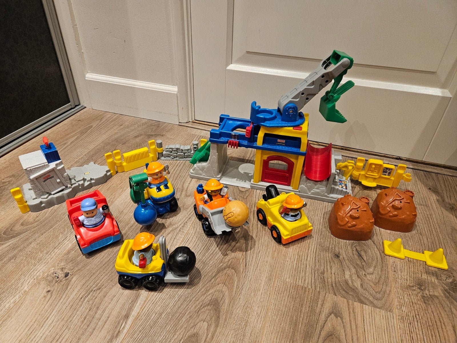 Fisher-Price Little People Bouwplaats met Voertuigen, Ophalen of Verzenden, Gebruikt, Jongen of Meisje