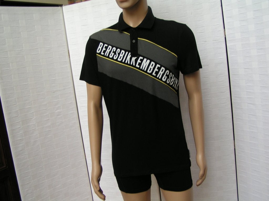 BIKKEMBERGS polo,Mt S als nieuw, Bikkembergs, Zwart, Ophalen of Verzenden, Zo goed als nieuw