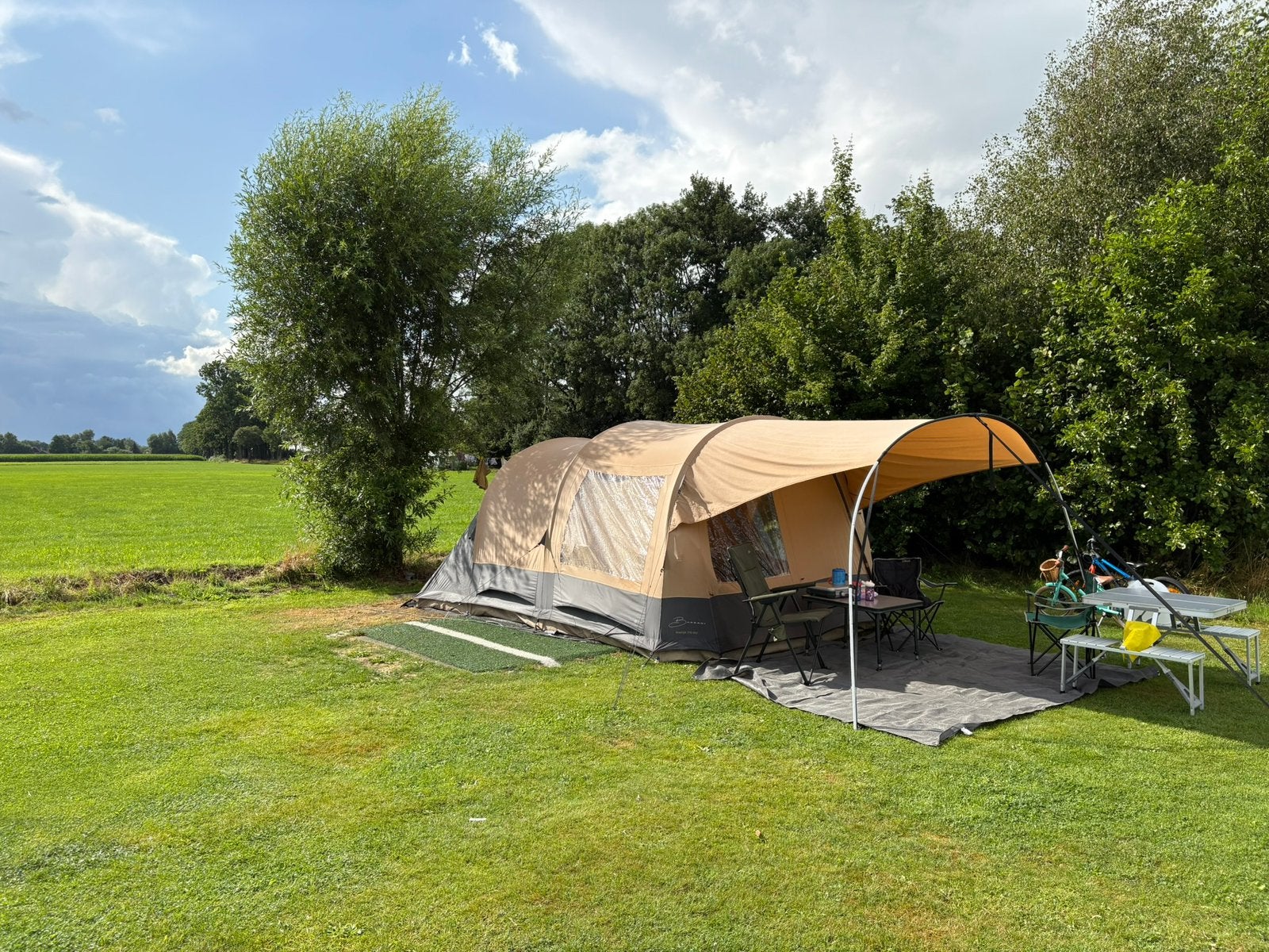 Bardani Royal Prestige 310 RSC Familietent (3 stok gebroken), Caravans en Kamperen, Tenten, Ophalen, Gebruikt, Tot en met 4