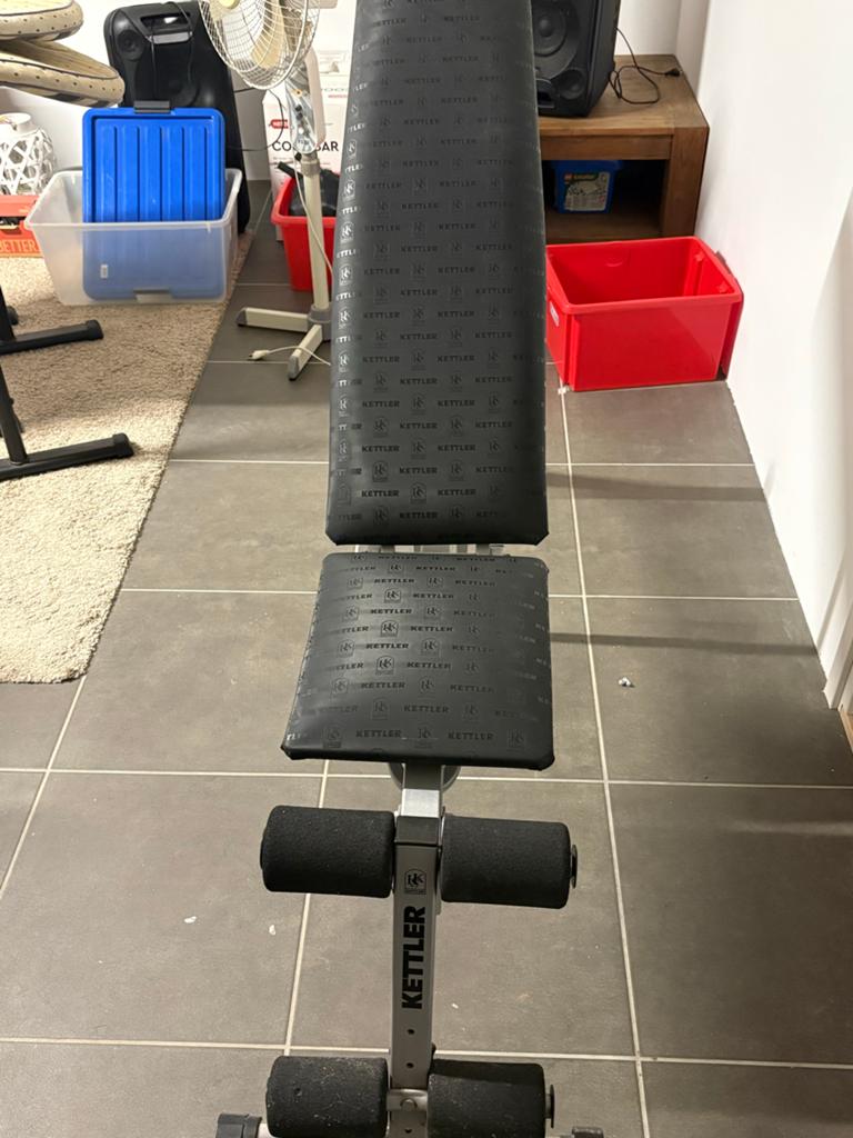 Kettler fitnessbank - Verstelbaar en stevig, Ophalen of Verzenden, Zo goed als nieuw, Armen, Fitnessbank