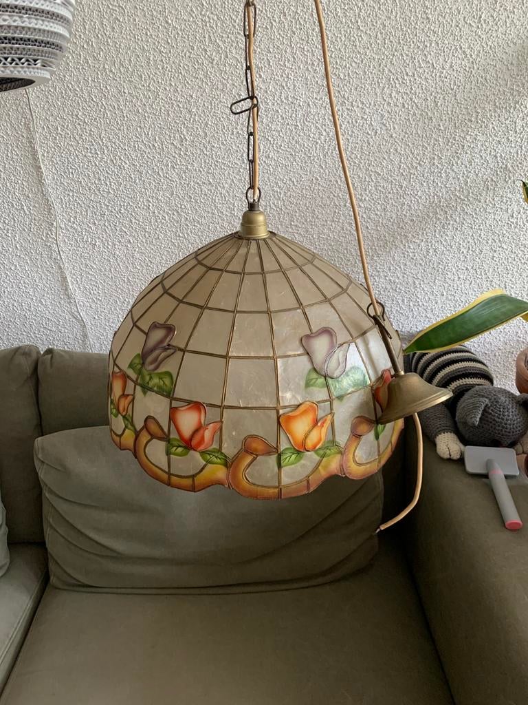 Art Deco hanglamp, Ophalen of Verzenden, Zo goed als nieuw, Minder dan 50 cm