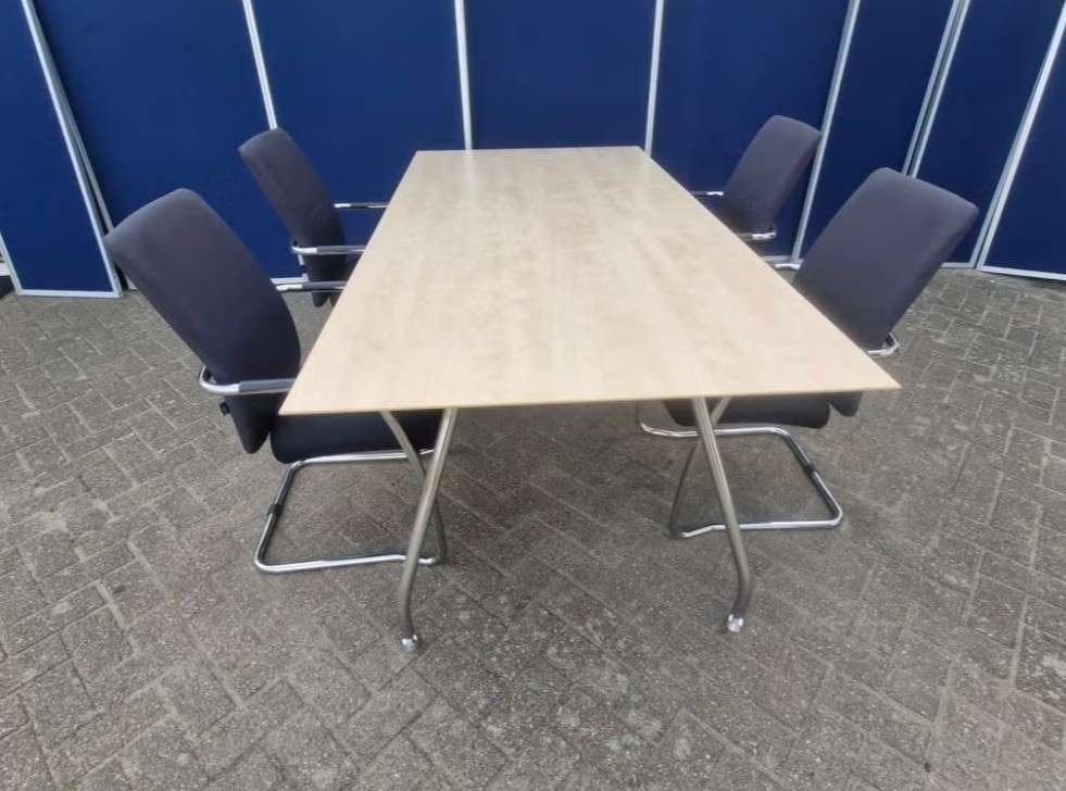 6x Vepa Onix design kantinetafel / vergadertafel ( 200x100 ), Demontabel, Postbus 95 – 7900 AB Hoogeveen, 100 cm, Ophalen of Verzenden