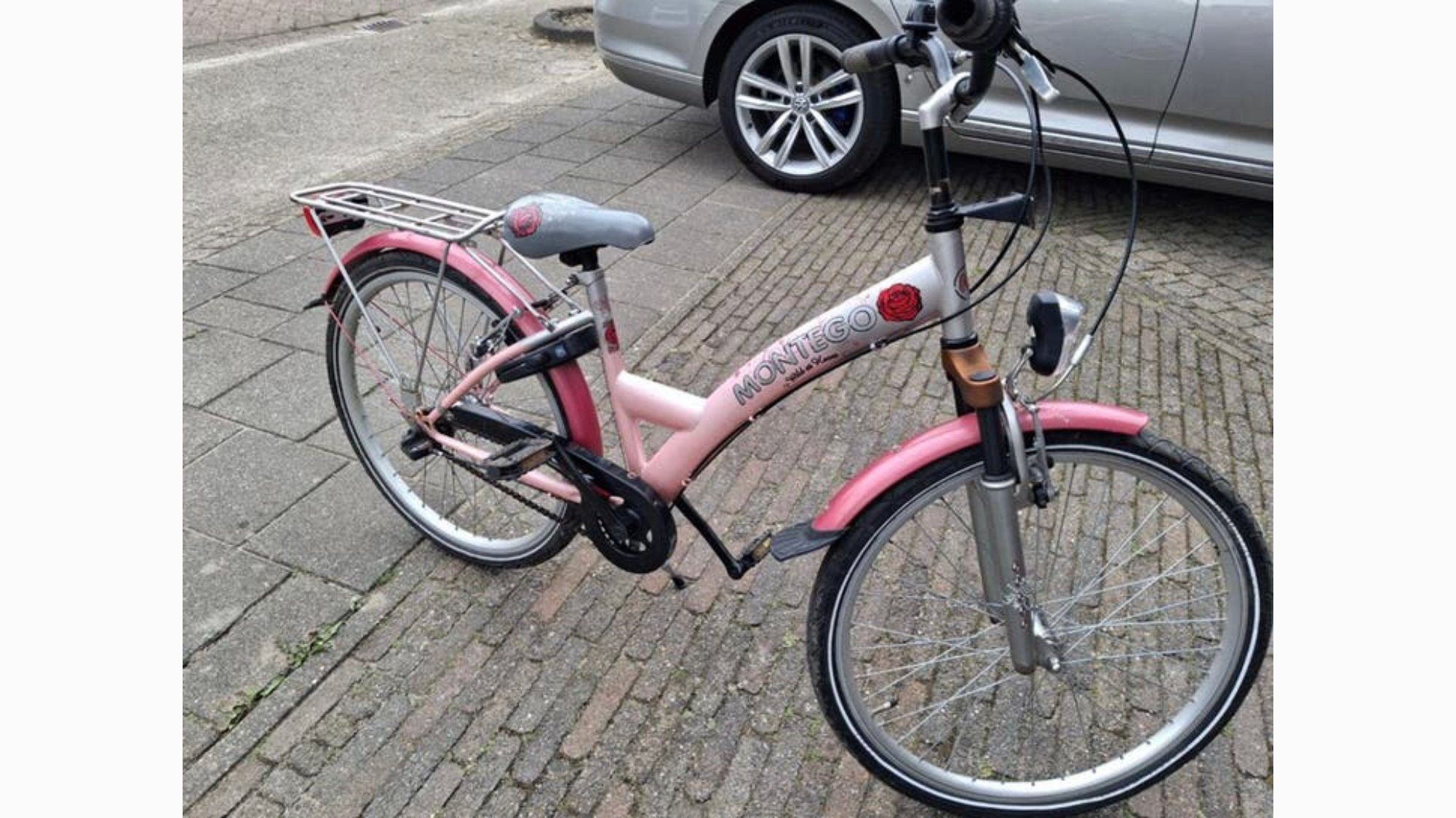 Montego meisjesfiets 24 inch roze - opknapper, Ophalen, Gebruikt, 24 inch