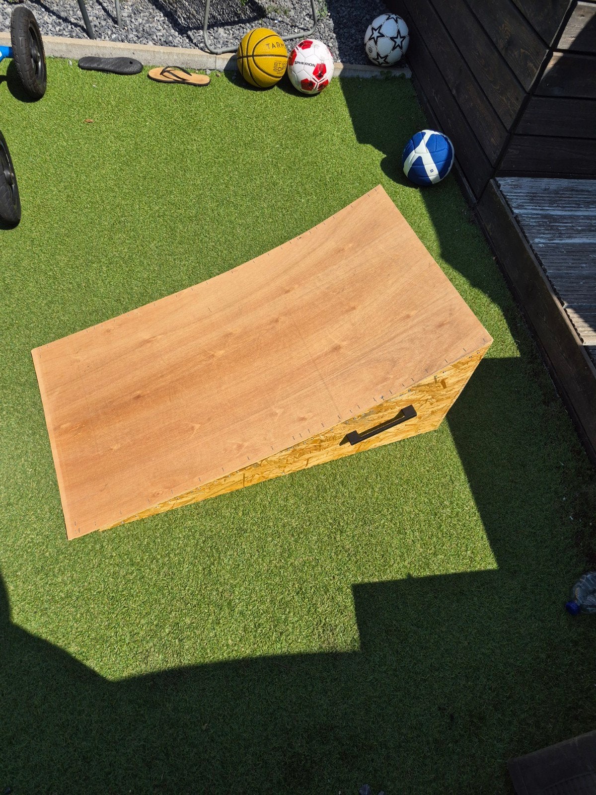 Houten schans/ramp voor skateboard/BMX/step, Ophalen, Gebruikt