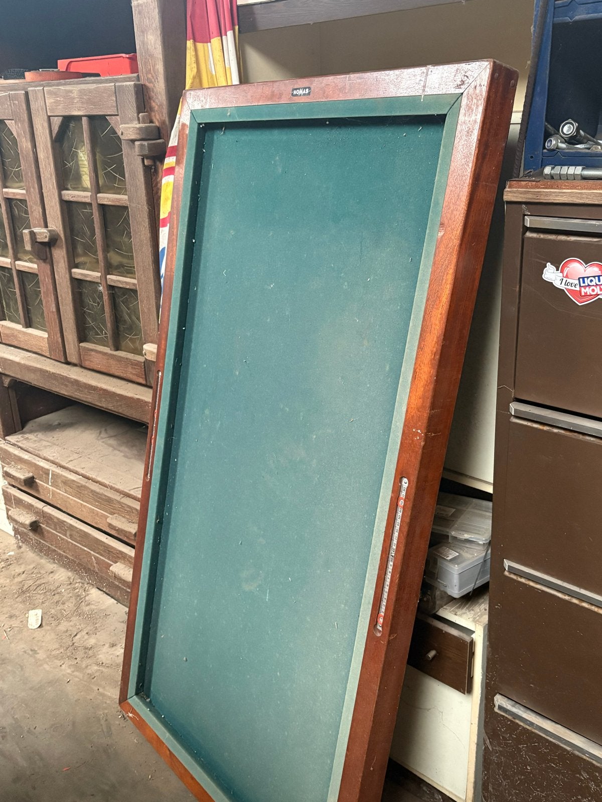 Vintage Biljarttafelblad, Sport en Fitness, Biljarten en Poolen, Ophalen, Gebruikt, Biljarttafel