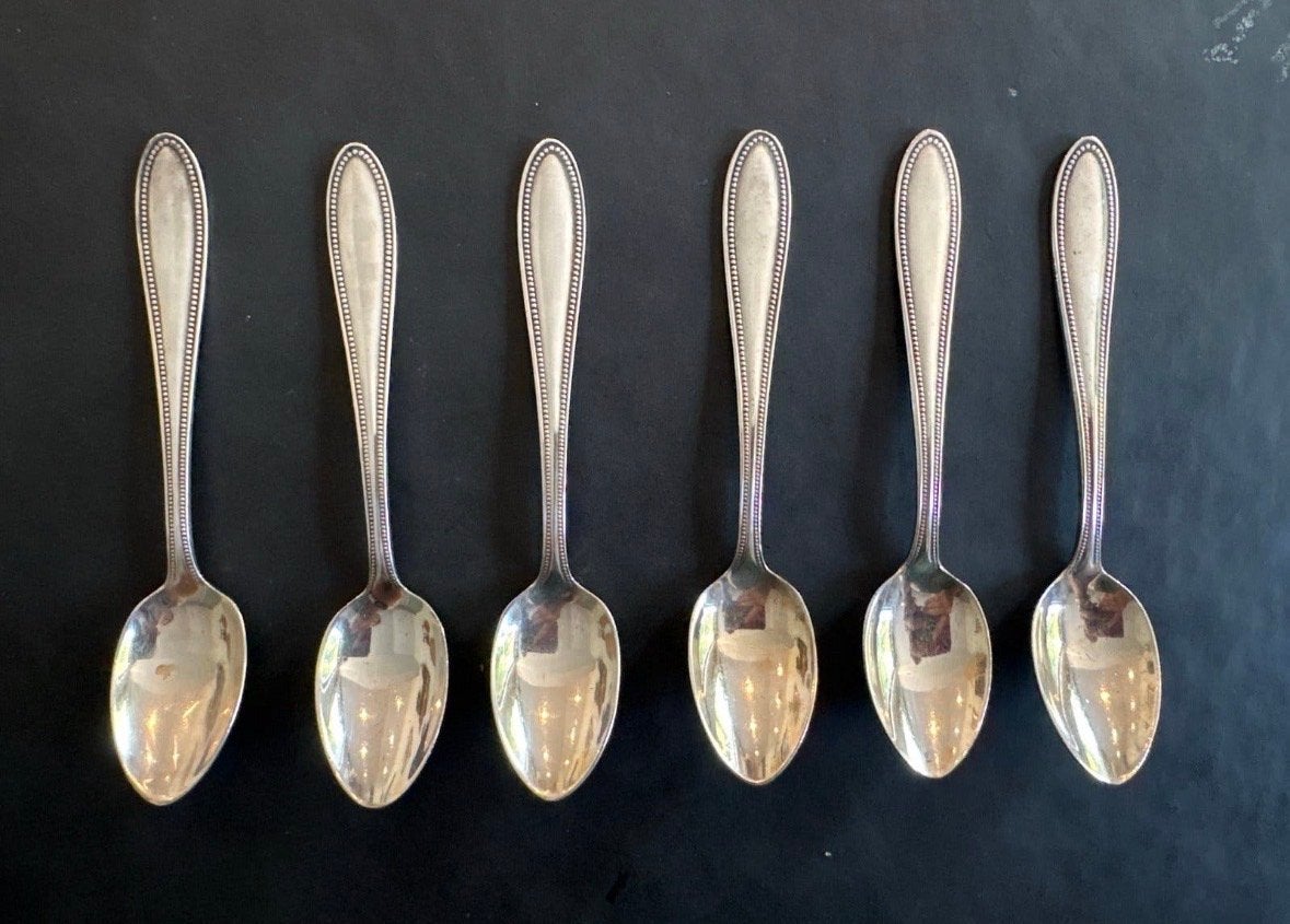 Set van 6 zwaar verzilverde WMF lepels, 11 cm, Ophalen of Verzenden