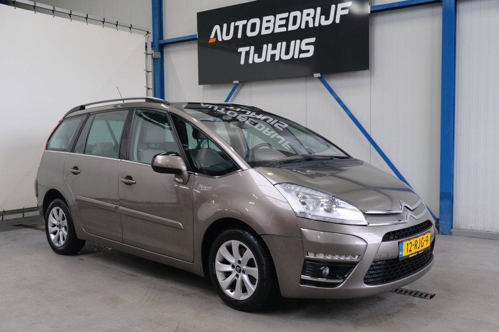 Citroen Grand C4 Picasso 1.6 THP Tendance EGS 7P Automaat >, Auto's, Citroën, Euro 5, Gebruikt, Bruin, 7 stoelen