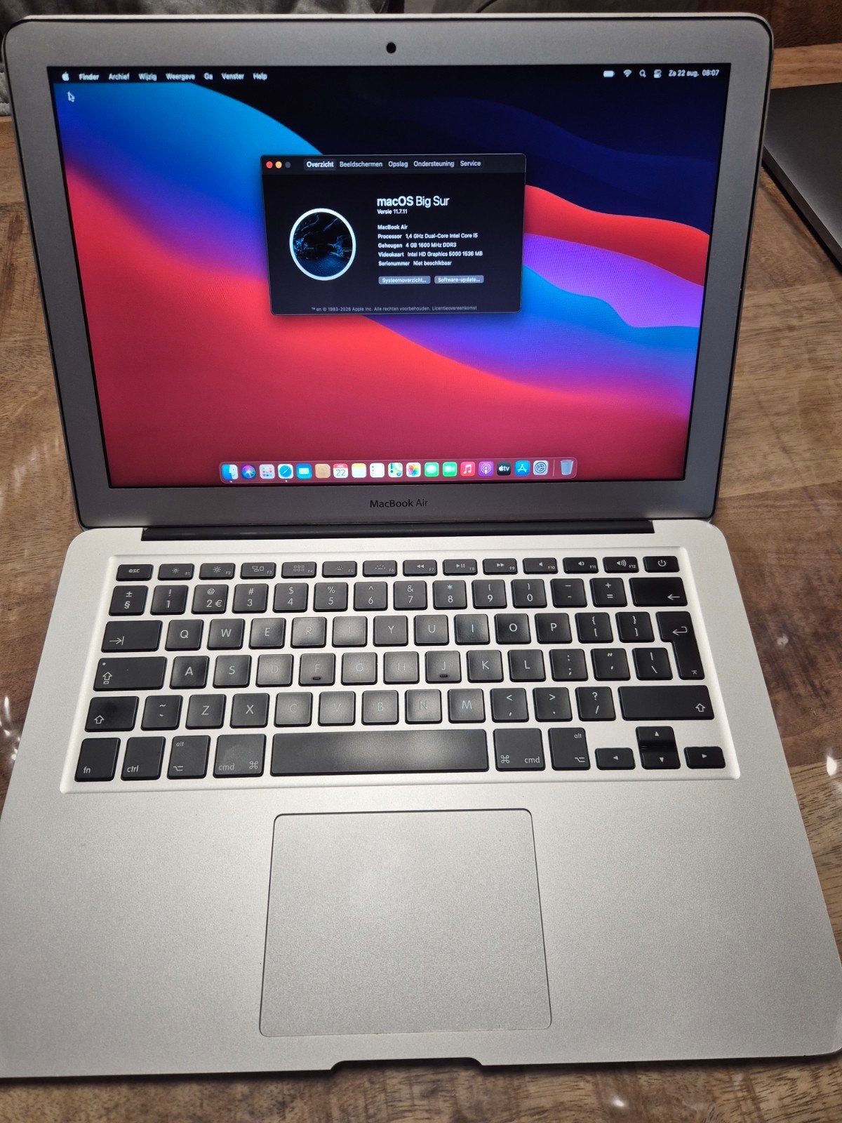 macbook air 2014, Computers en Software, Ophalen, 256 GB, Qwerty, 13 inch