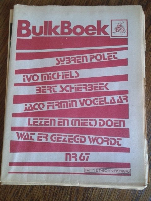 S Polet, JF Vogelaar, B Schierbeek, I Michiels, bulkboek 67, Gelezen, Ophalen of Verzenden, Nederland, Bert Schierbeek, Ivo Michiels, Sybren Polet + J F Vogelaar