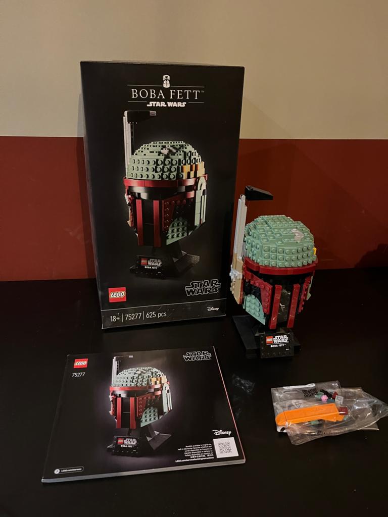 Lego Star Wars 75277 Boba Fett helmet, Ophalen, Zo goed als nieuw, Complete set, Lego