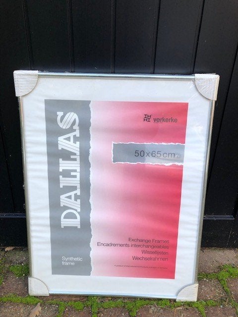 Dallas wissellijsten, maat 65x50 cm. 6 stuks in zilver/alu, Huis en Inrichting, Ophalen, Overige typen, 65 cm, Nieuw