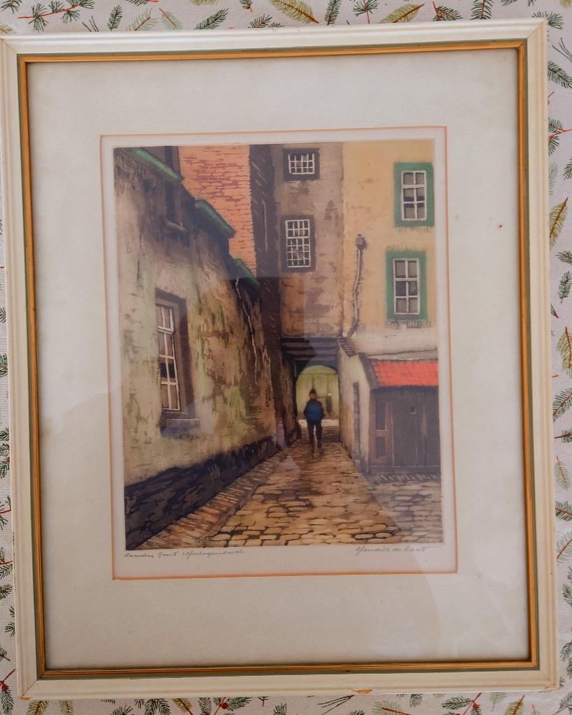 Hendrik de Laat (1900-1980) Louwse Poort - 's Hertogenbosch, Antiek en Kunst, Kunst | Schilderijen | Klassiek, Ophalen of Verzenden