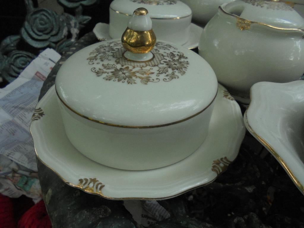 Windsor Elite Bavaria gouddeco Botervloot, broodschaal, enz, Ophalen of Verzenden