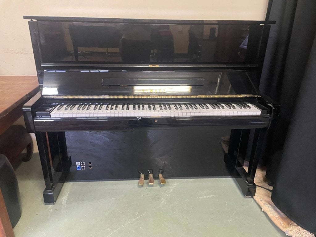 Yamaha U1 akoestische piano met midi, Muziek en Instrumenten, Piano's, Ophalen, Gebruikt, Zwart, Piano