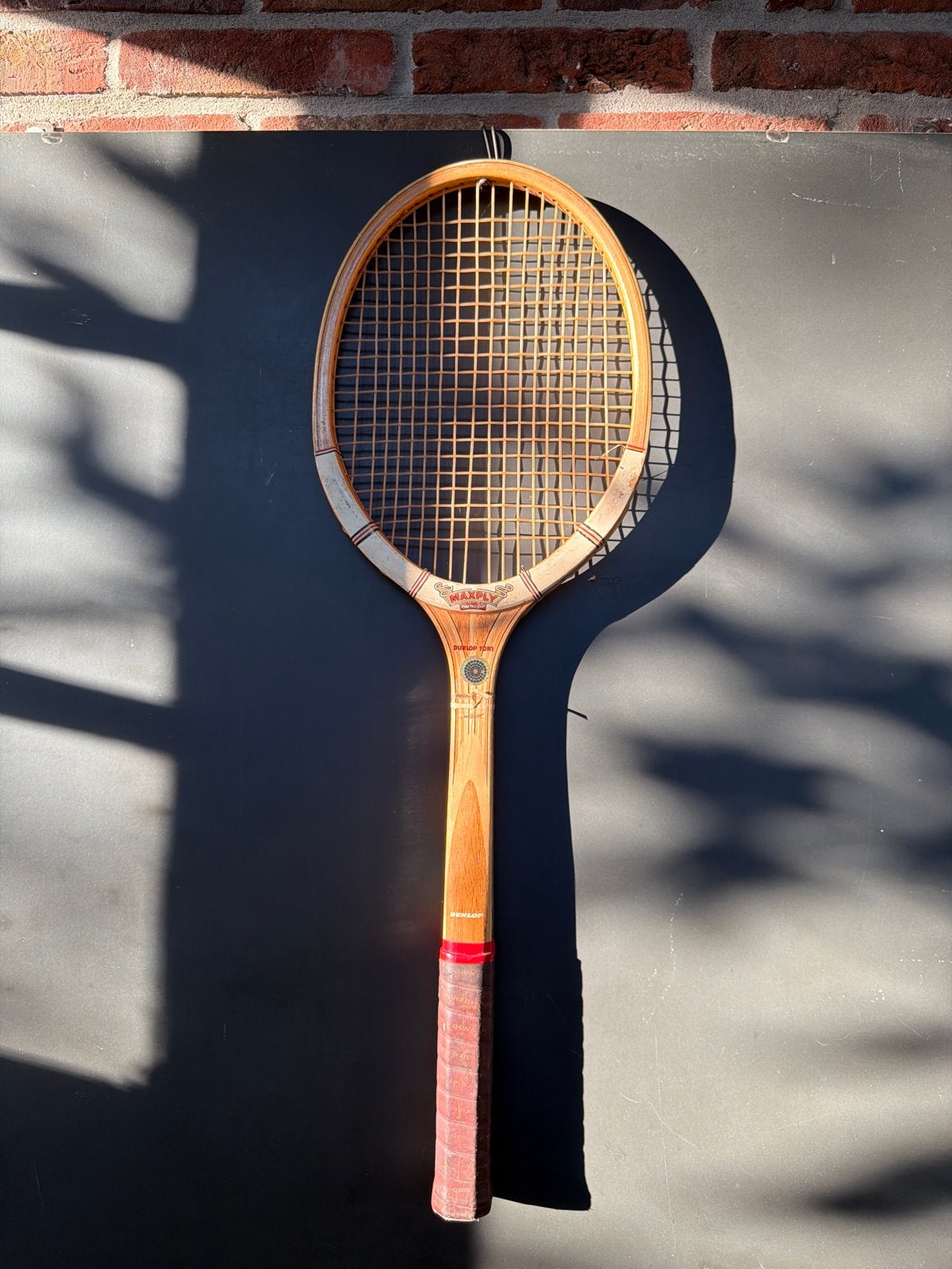 Vintage Dunlop Maxply Houten Tennisracket, Ophalen of Verzenden, Gebruikt, Racket, Dunlop