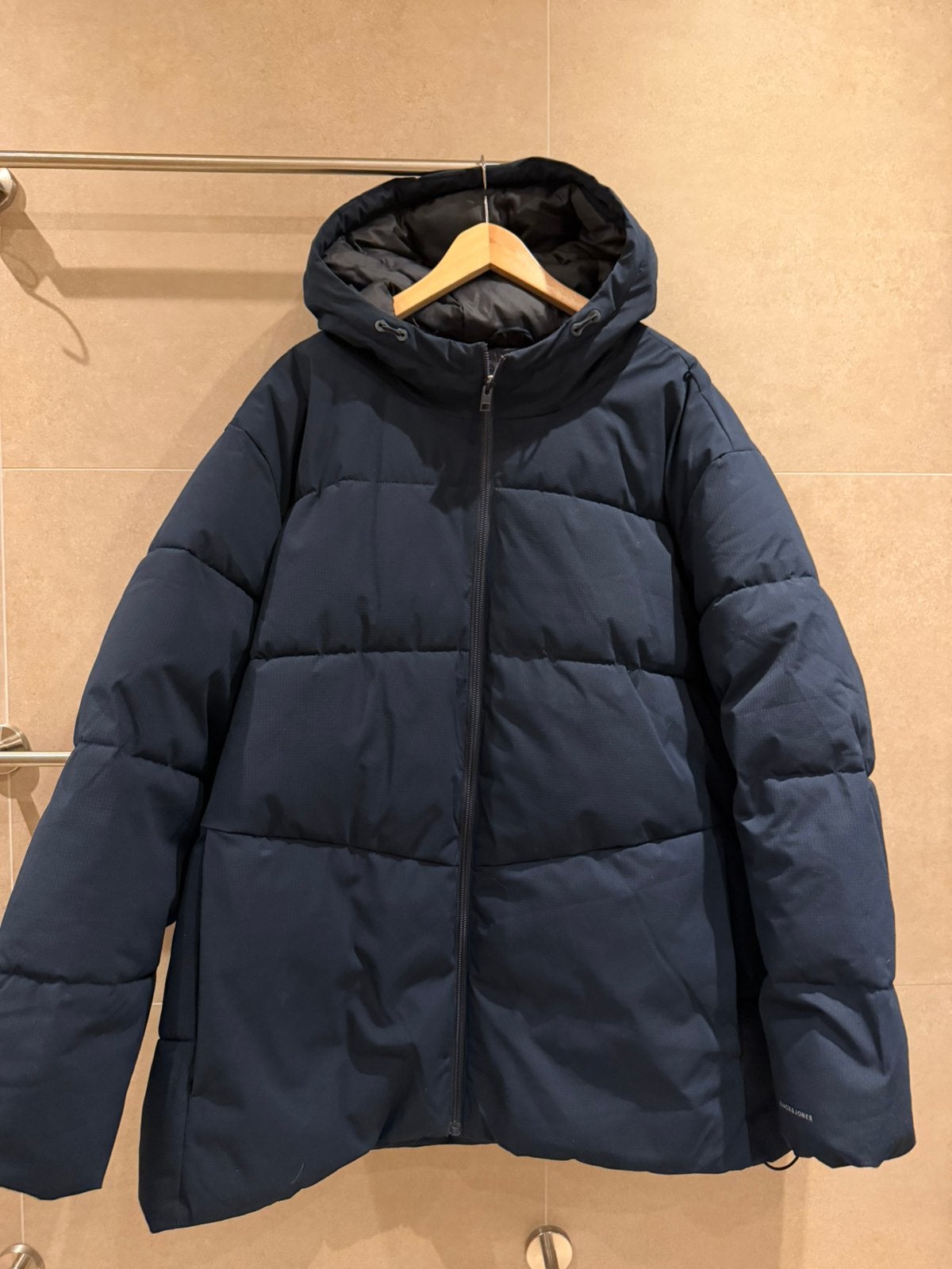 Jack & Jones winterjas, Verzenden, Zo goed als nieuw, Overige maten, Blauw