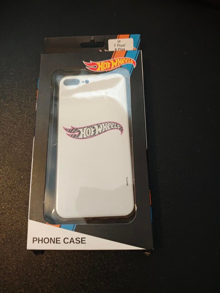 Hot Wheels iPhone 7 Plus / 8 Plus Hoesje Wit, Ophalen of Verzenden