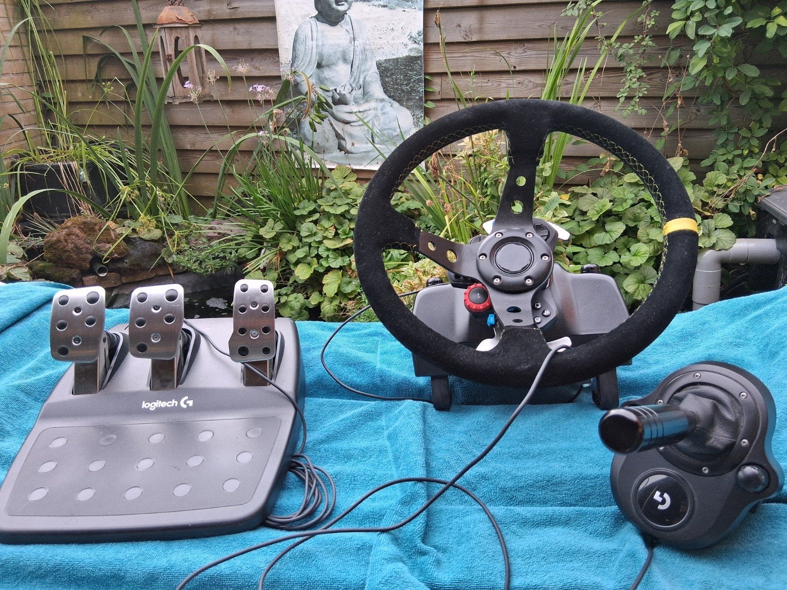 Logitech G29 racestuur, pedalen en shifter - Zgan, Spelcomputers en Games, Ophalen, Racestuur, Force feedback, PlayStation