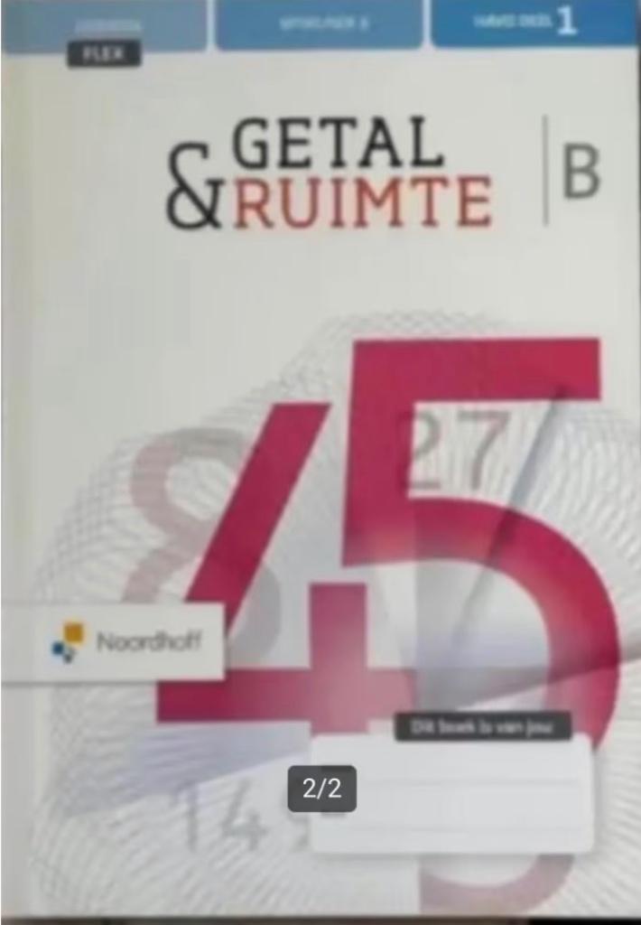 Getal & Ruimte deel 1 vwo wiskunde b flex Leerboek ISBN: 978, Boeken, Studieboeken en Cursussen, Ophalen of Verzenden, Beta, Zo goed als nieuw
