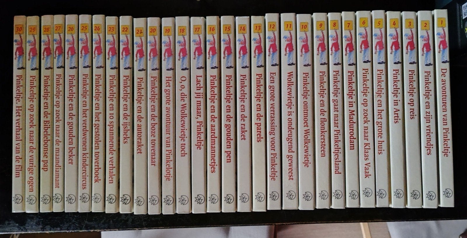 Complete Pinkeltje boekenreeks - 30 delen, Gelezen, Fictie algemeen, Dick Laan, Ophalen of Verzenden
