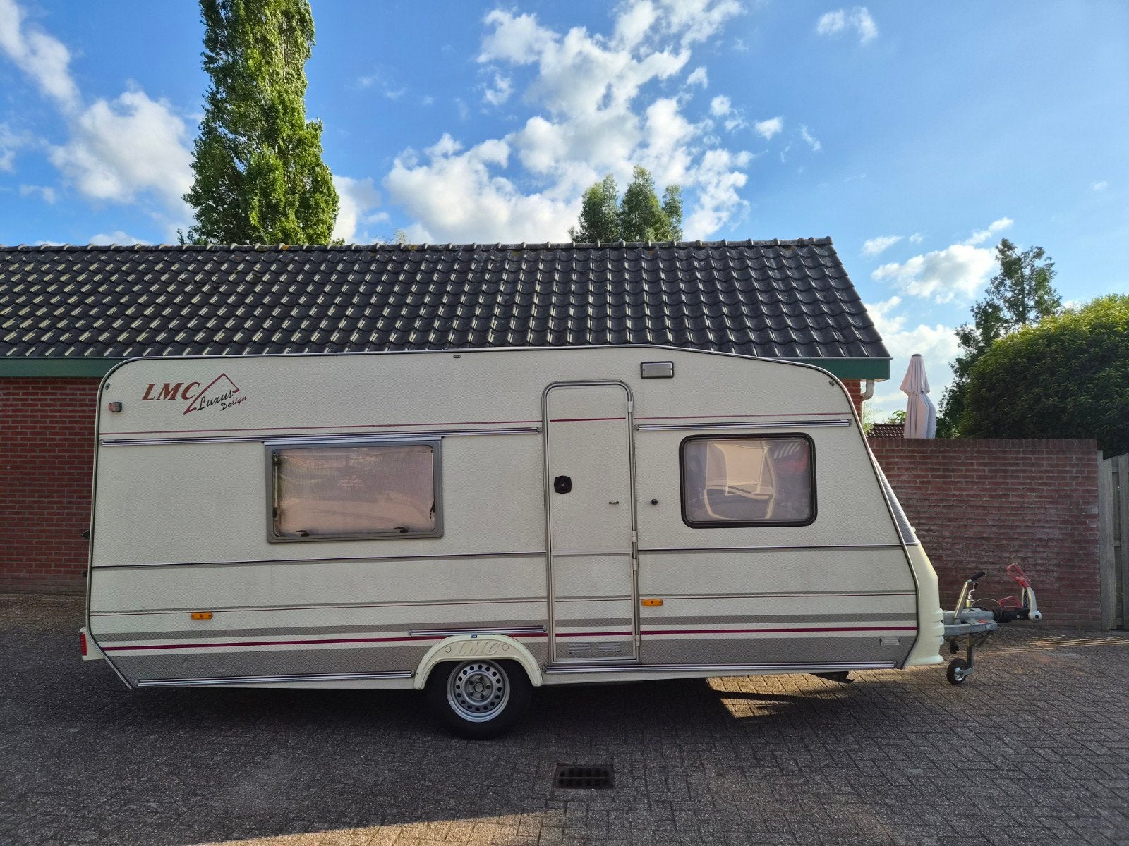 LMC Munsterland 495 1996 stapelbed, Vast bed, Treinzit, Particulier, Koelkast