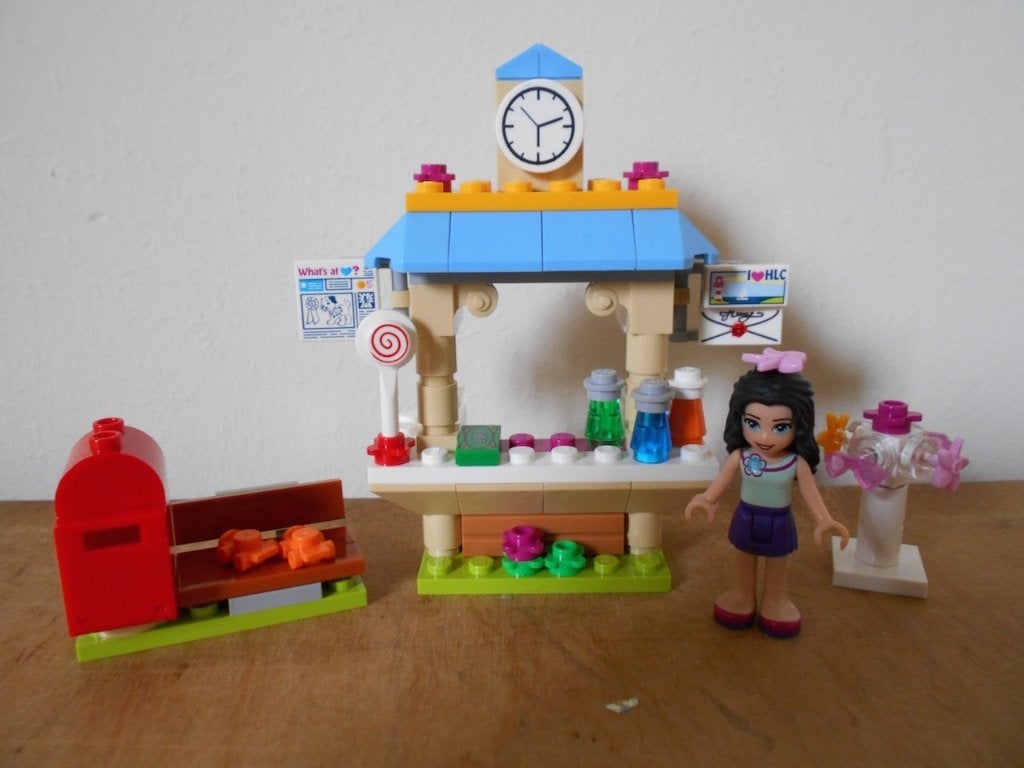 Lego friends 41098 Emma's toeristenkiosk, Gebruikt, Lego, Friends, Ophalen of Verzenden