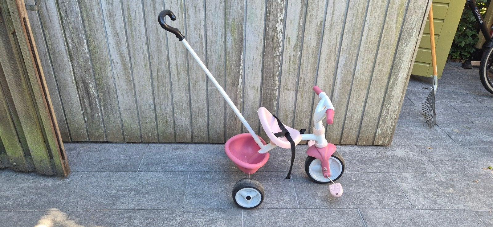Roze driewieler / duwfiets voor kinderen, Ophalen, Gebruikt