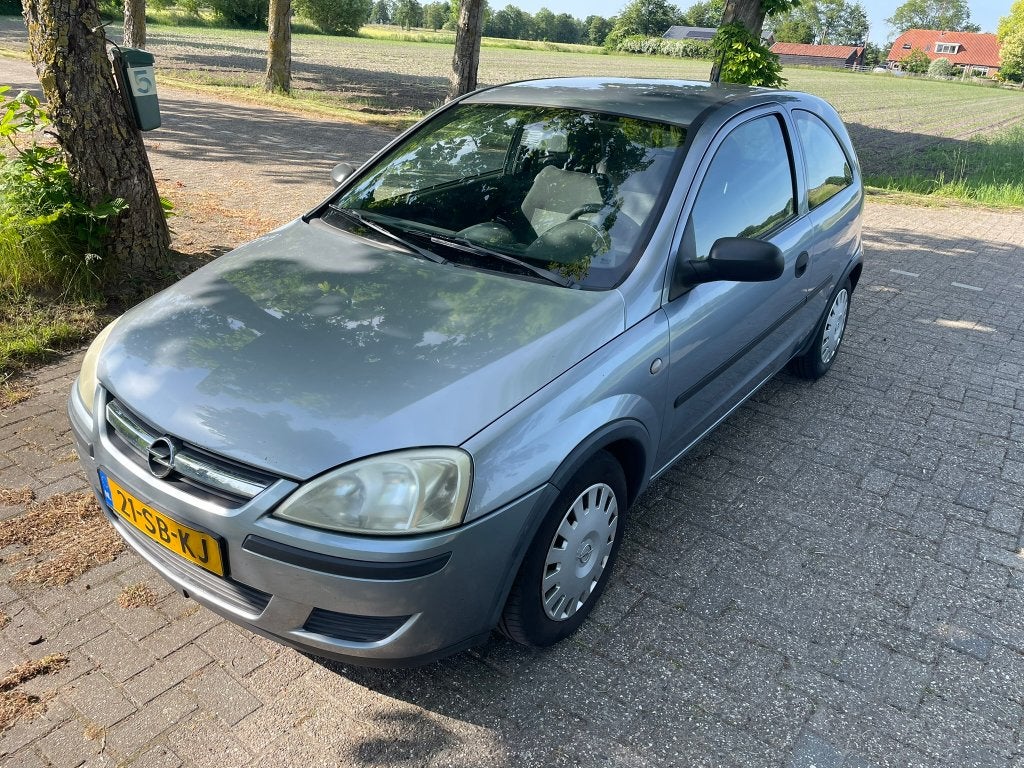 Opel Corsa C 1.2 2005 Grijs | Betrouwbaar | Goedkoop, Auto's, Voorwielaandrijving, 4 cilinders, 1229 cc, Origineel Nederlands