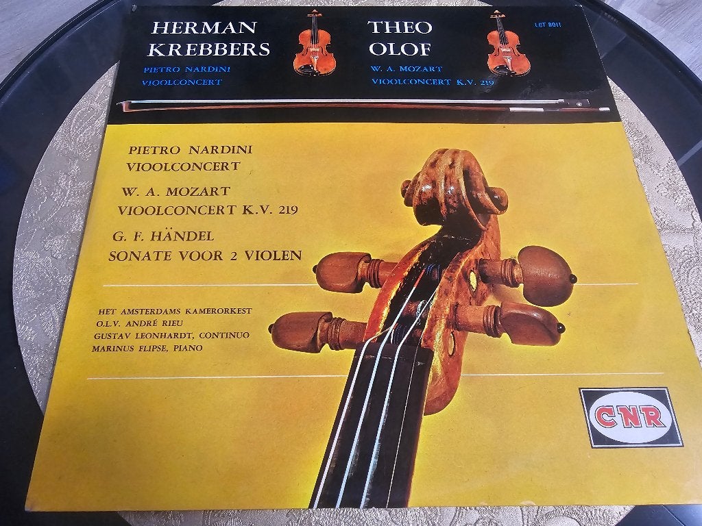 Herman Krebbers / Theo Olof – Mozart, Nardini & Händel, Ophalen of Verzenden, Classicisme, Gebruikt, Overige formaten