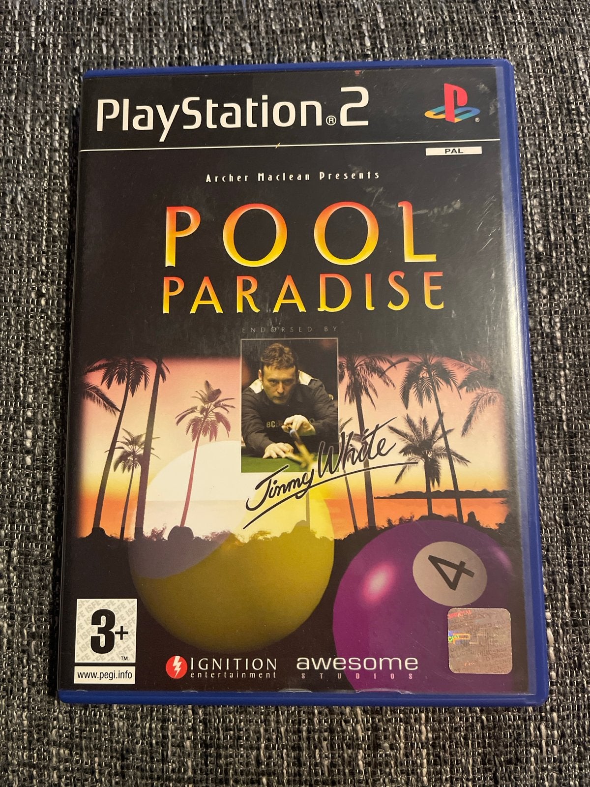 Pool Paradise PS2 - Biljartspel met Jimmy White, 2 spelers, Eén computer, Ophalen of Verzenden, Zo goed als nieuw
