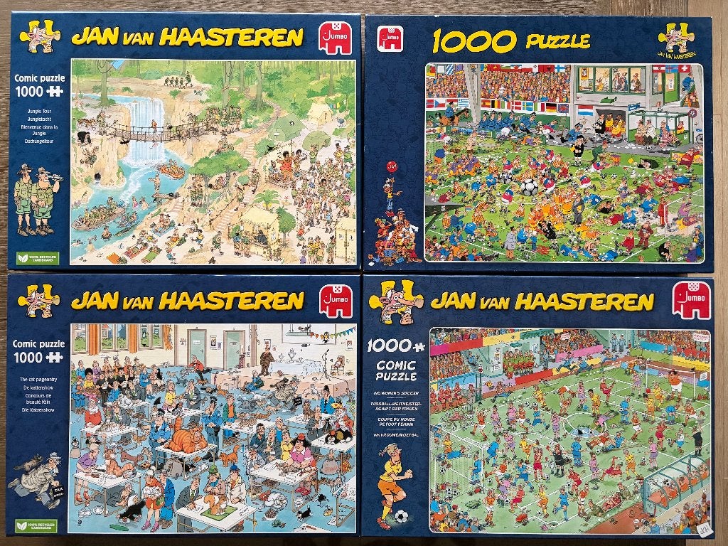 Puzzle's Jan van Haasteren 1000 stukjes.  (I ), Ophalen of Verzenden, 500 t/m 1500 stukjes, Zo goed als nieuw, Legpuzzel