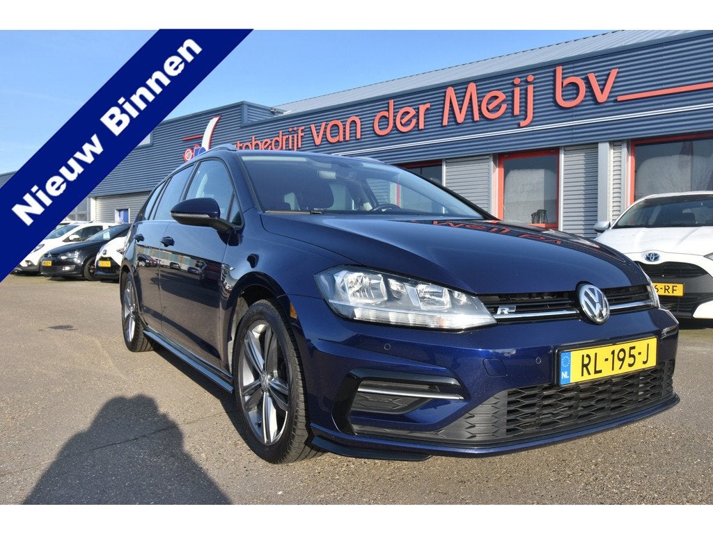 Volkswagen Golf Variant 1.5 TSI Highline Business R-Line , T, Auto's, Volkswagen, Voorwielaandrijving, 4 cilinders, 150 pk, Blauw