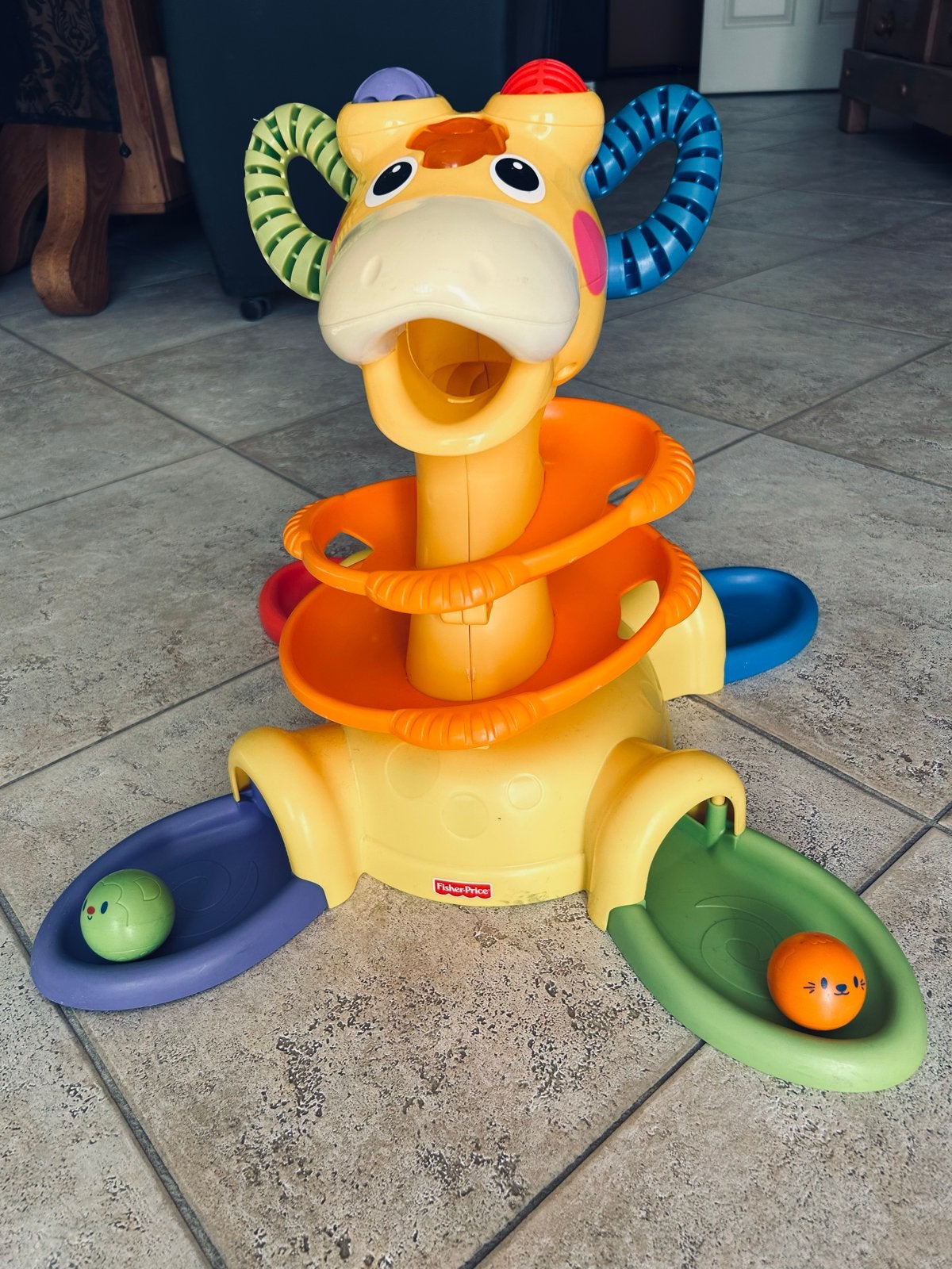 Fisher-Price Giraffe Ball Drop Speelgoed, Ophalen, Gebruikt, Overige typen