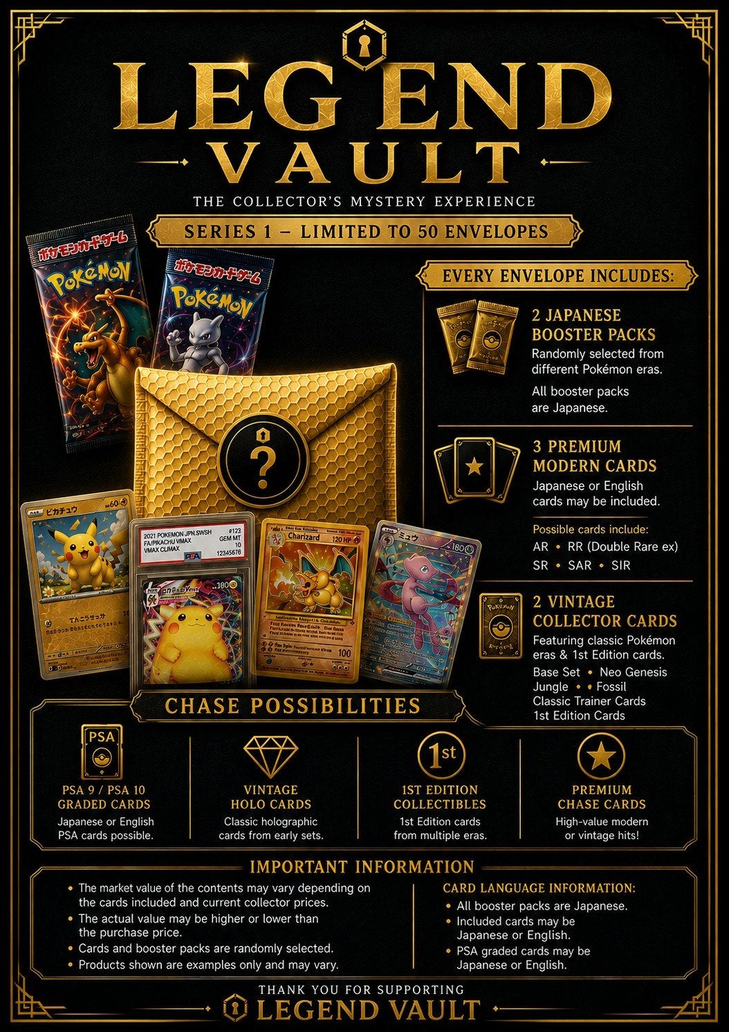 ⭐ Legend Vault Series 1 – Limited to 50 | Only 15 Remaining, Verzenden, Zo goed als nieuw, Boosterbox