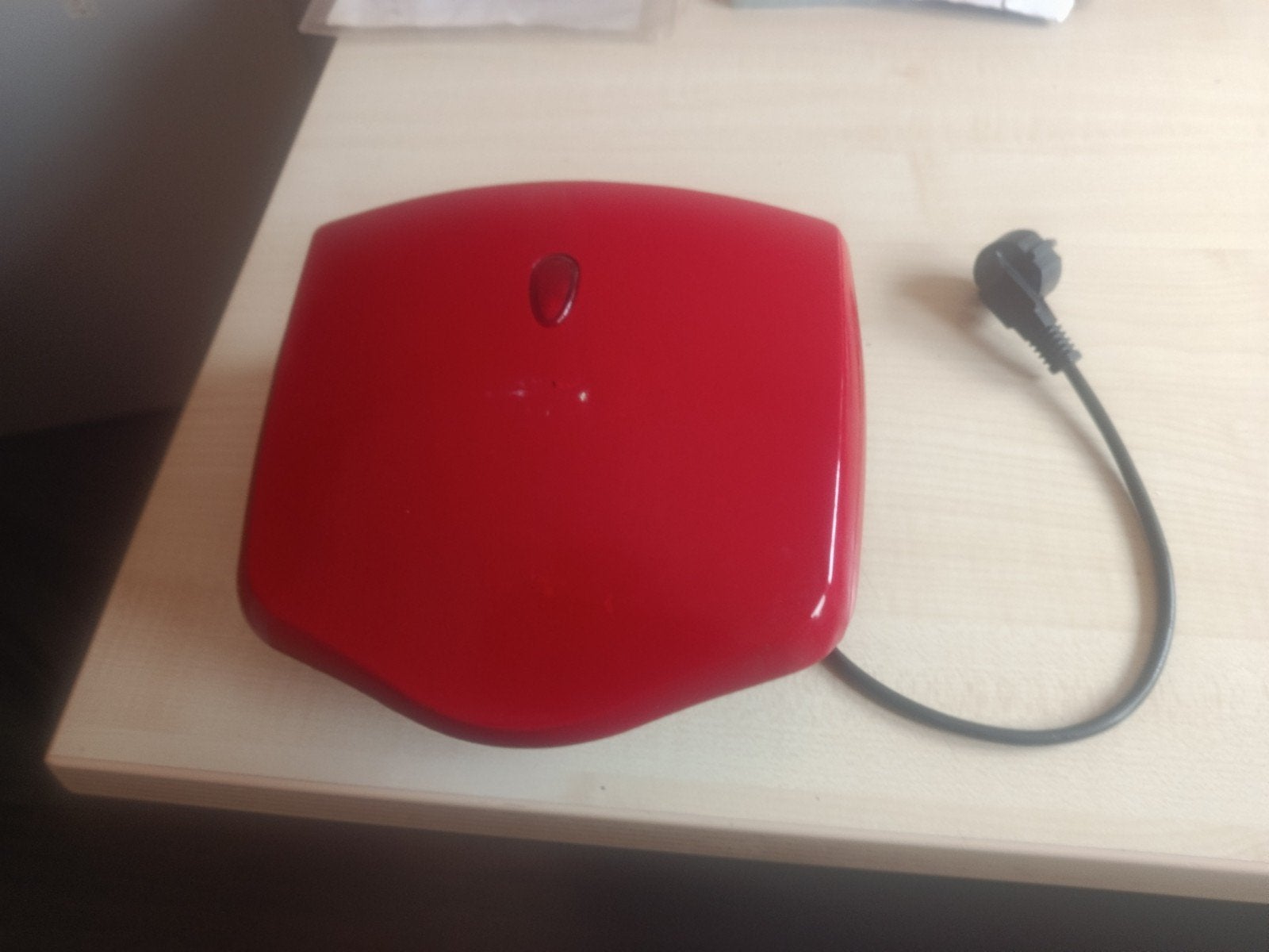 Rood Wafelijzer / Tosti-ijzer – Zo goed als nieuw!, Ophalen of Verzenden, Zo goed als nieuw, Rood