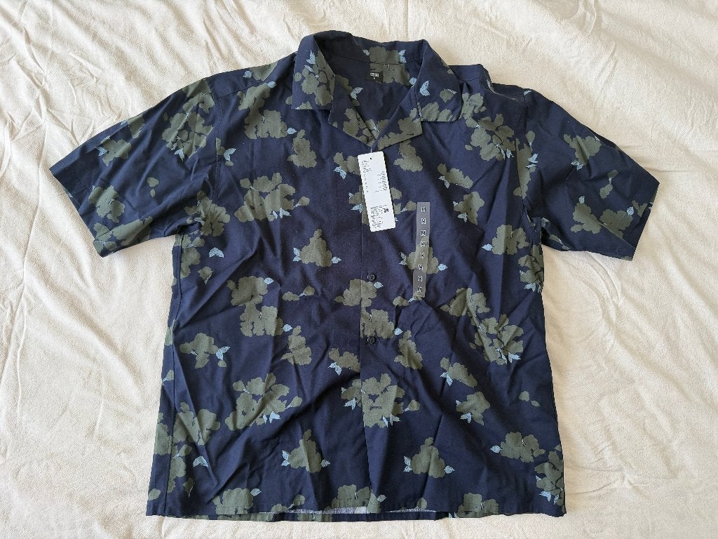 UNIQLO overhemd navy print heren M NIEUW, Kleding | Heren, Uniqlo, Blauw, Nieuw, Halswijdte 39/40 (M)