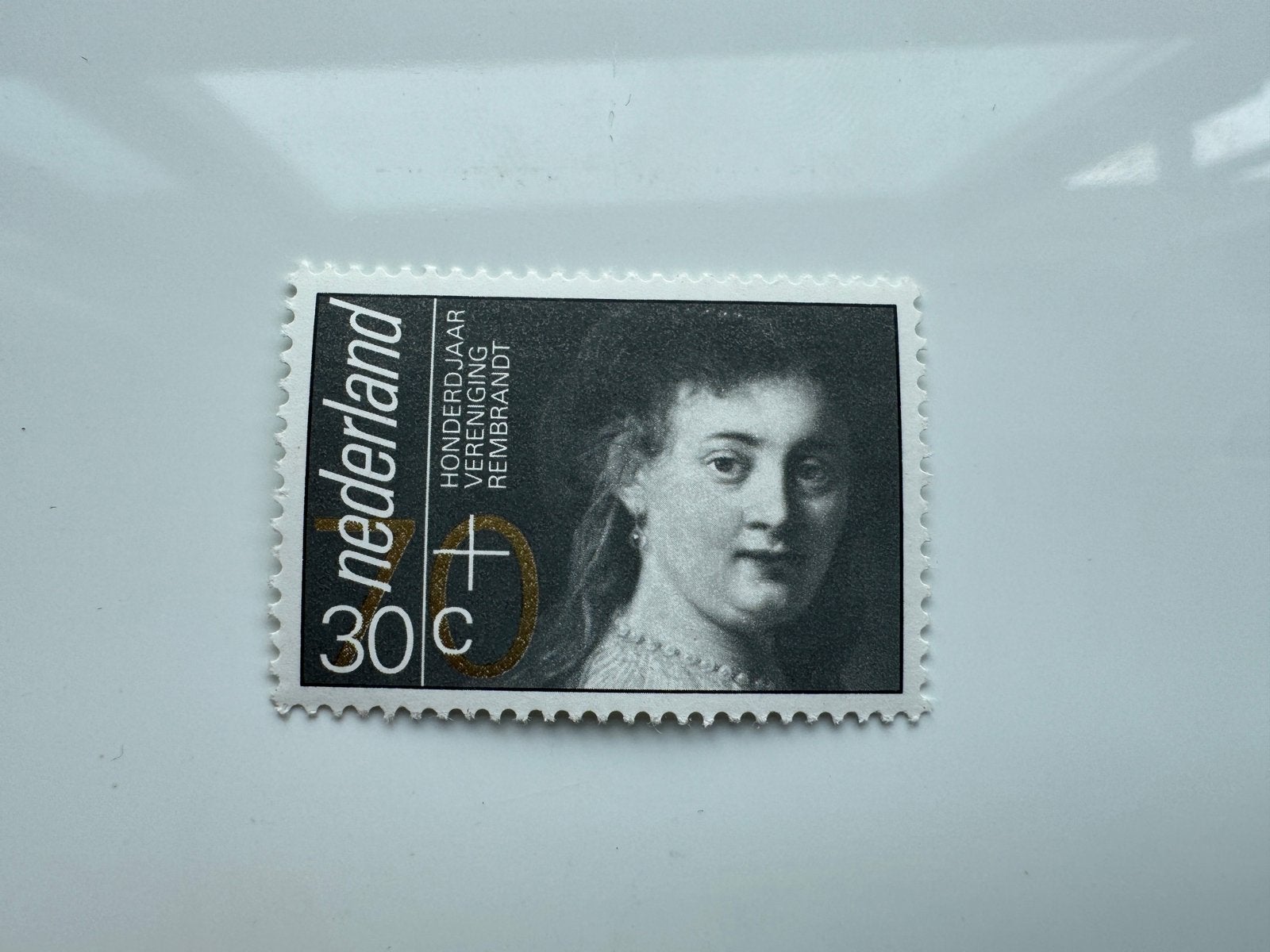 Postzegel Nederland 30c - 100 jaar Vereniging Rembrandt, Postzegels en Munten, Ophalen of Verzenden, Na 1940, Postfris