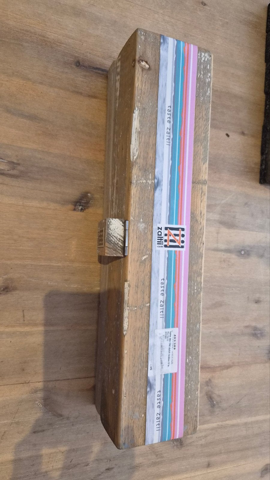 Houten theedoos met 6 vakjes voor theezakjes, Huis en Inrichting, Hout, Nieuw, Ophalen of Verzenden, Theedoos