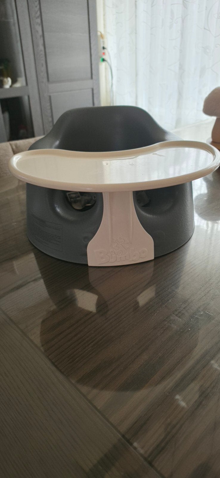 Bumbo Babystoel met Afneembaar Eetblad - Grijs, Ophalen, Gebruikt, Overige typen, Afneembaar eetblad