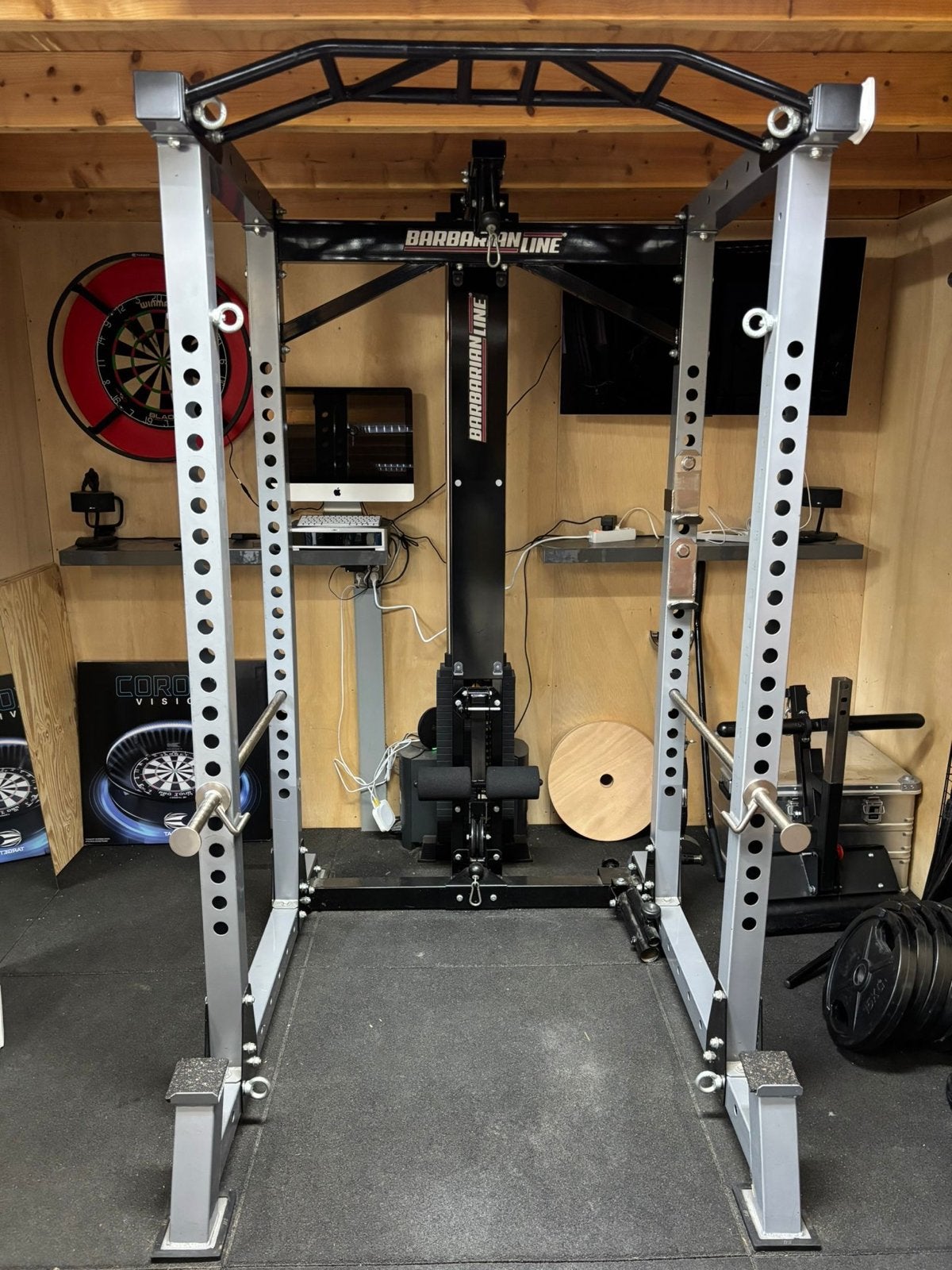 Barbarian Line Powercage met 125 kg Lat Pulldown, Sport en Fitness, Ophalen, Barbarian, Barbarian, Armen