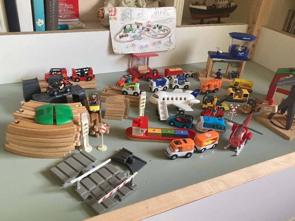PlayTive Junior grote treinset - compleet stadsdorp, Kinderen en Baby's, Speelgoed | Houten speelgoed, Klantenservice@lidl.nl