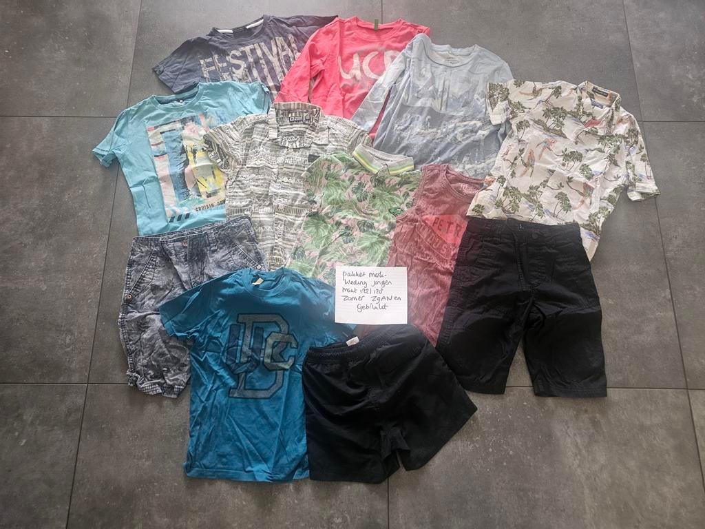 Groot pakket zomerkleding merk 122/128 jongen, Ophalen of Verzenden, Zo goed als nieuw, Maat 128