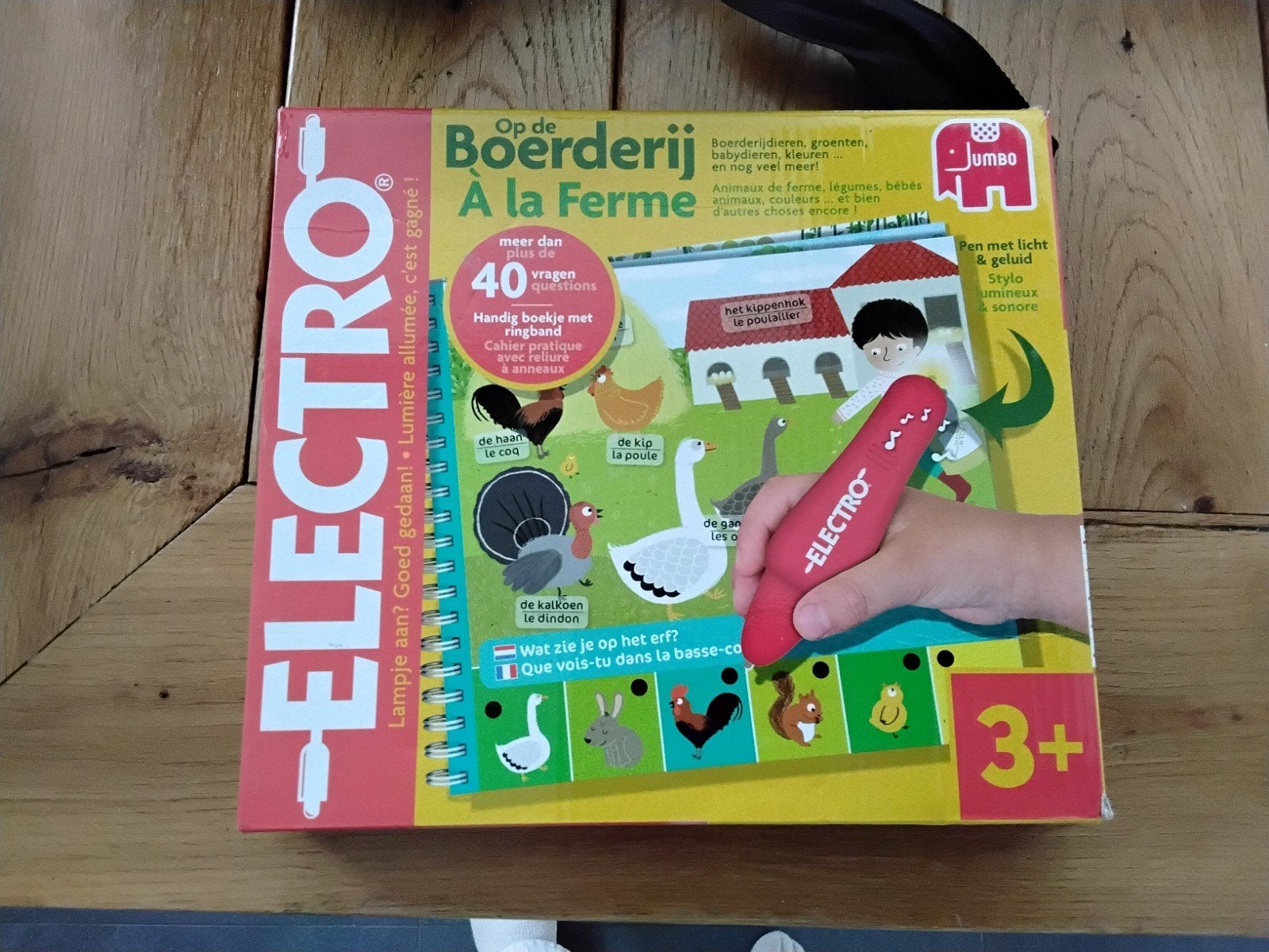 Jumbo Electro Op de Boerderij - Educatief Spel 3+, Ophalen of Verzenden, Zo goed als nieuw, Overige typen, Met licht
