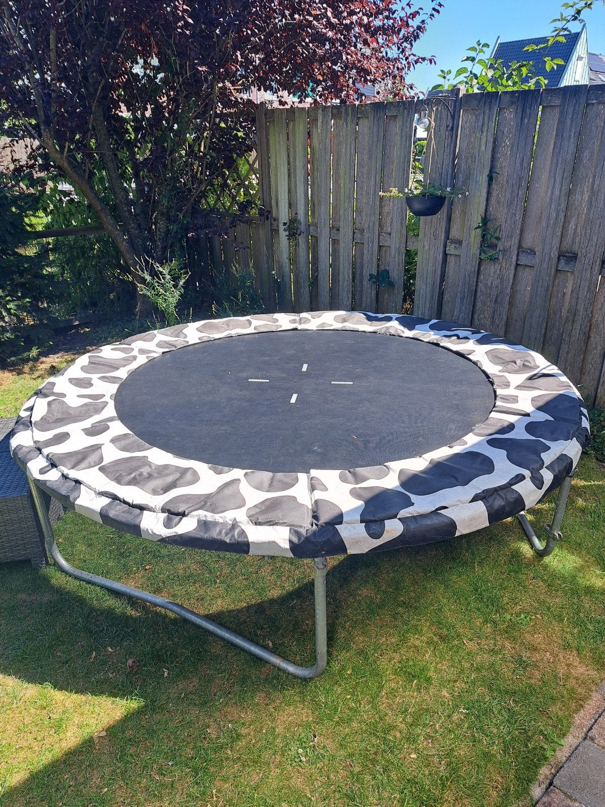 Gratis trampoline met palen (net ontbreekt), Ophalen, Gebruikt