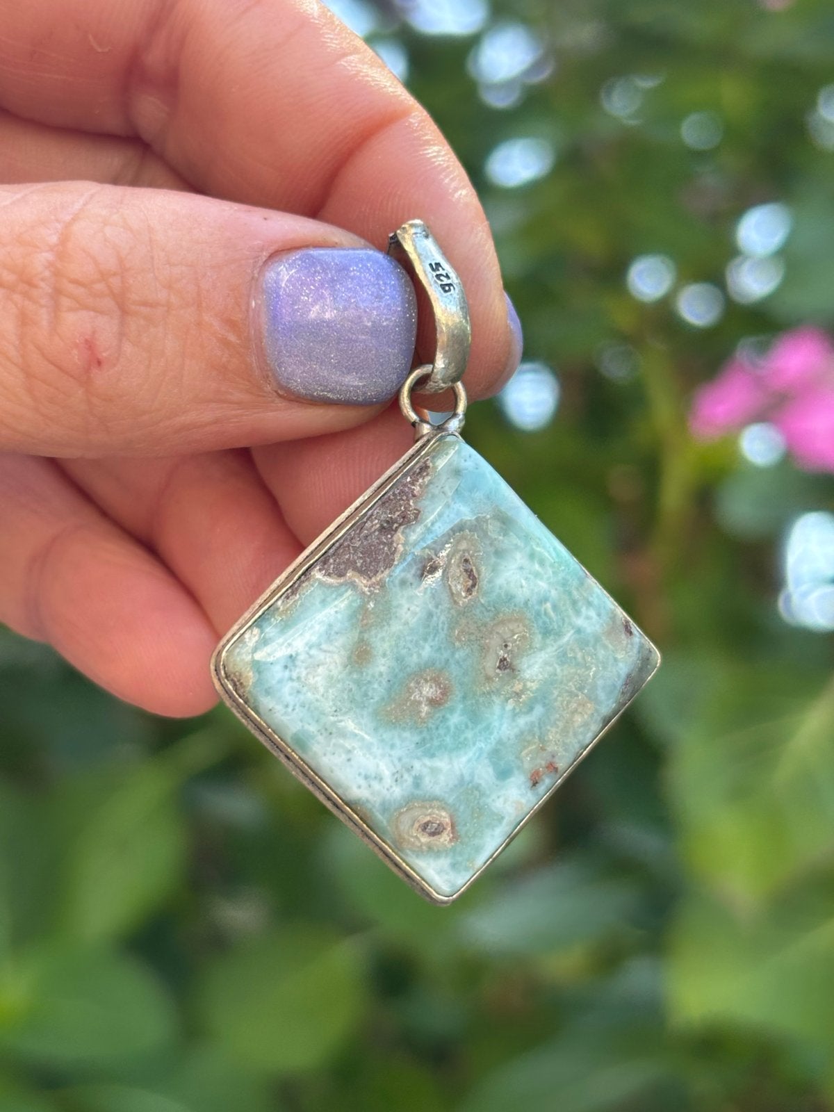 Larimar Edelsteenhanger Sieraden Zeldzame Edelstenen, Vanbeeksaar4@gmail.com, Nieuw, Ophalen of Verzenden, Schimmelstraat 5